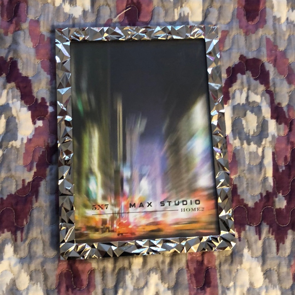 Silver metal frame
